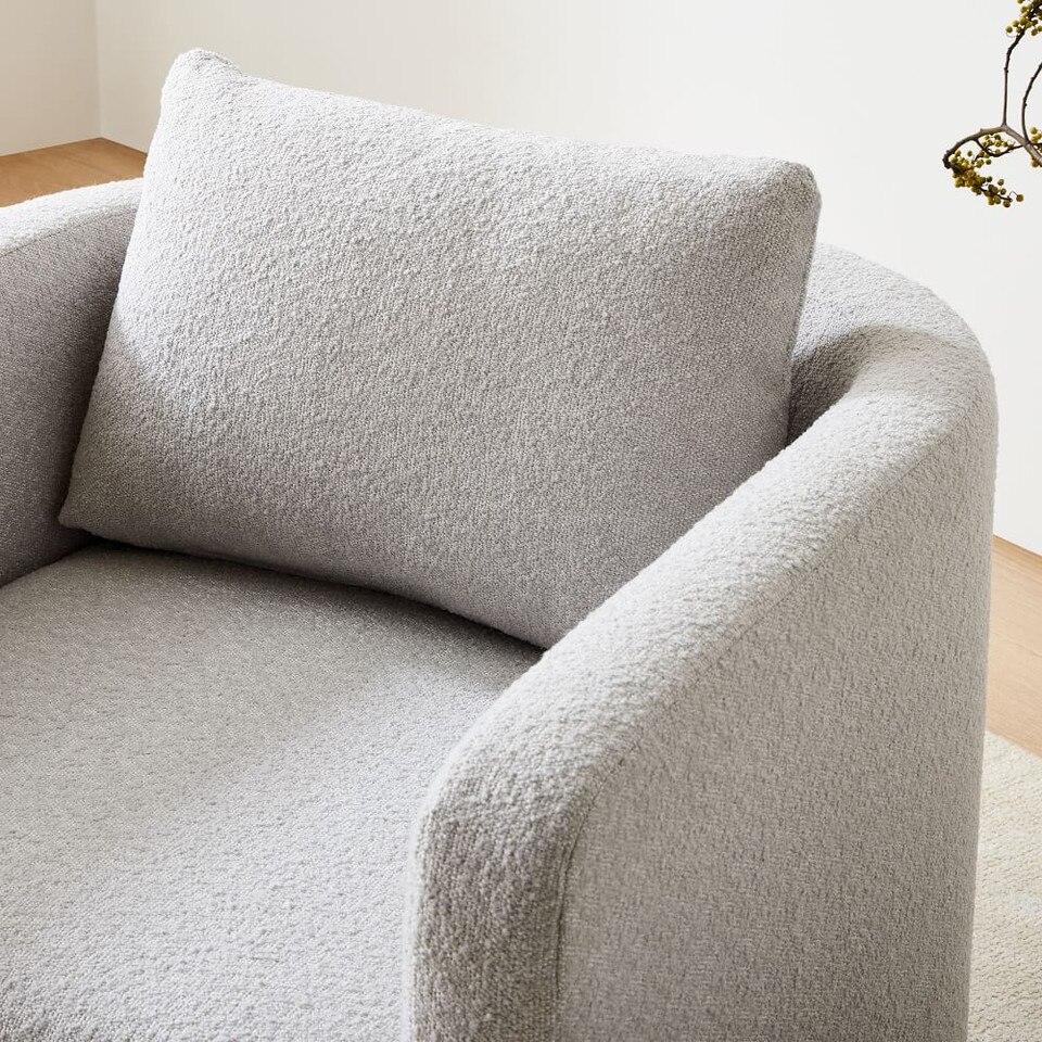 Bacall Curved Swivel Chair West Elm Australia